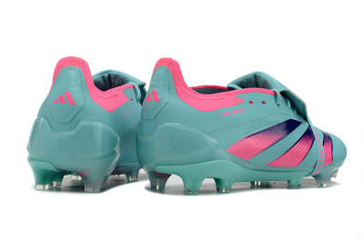 Adidas Predator Elite Foldover Tongue FG Firm Ground Soccer Cleats - Jade/Red/Pink