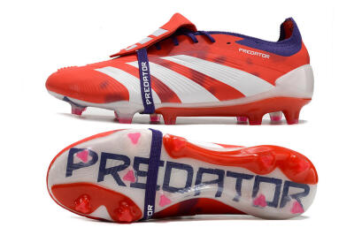 Adidas Predator Elite Foldover Tongue FG Firm Ground Soccer Cleats - Red/White/Black