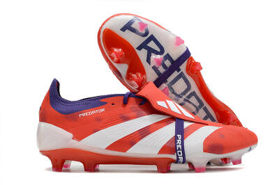 Adidas Predator Elite Foldover Tongue FG Firm Ground Soccer Cleats - Red/White/Black