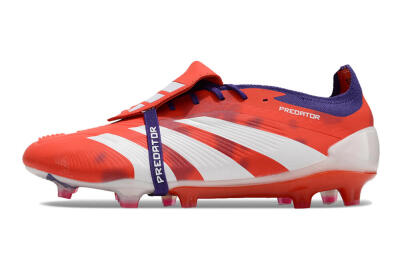 Adidas Predator Elite Foldover Tongue FG Firm Ground Soccer Cleats - Red/White/Black