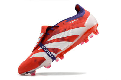 Adidas Predator Elite Foldover Tongue FG Firm Ground Soccer Cleats - Red/White/Black