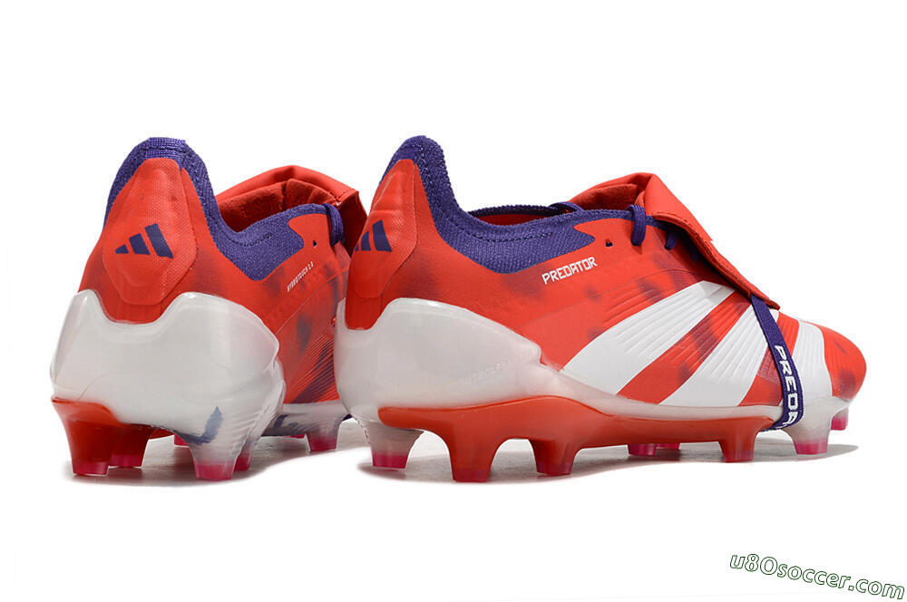 Adidas Predator Elite Foldover Tongue FG Firm Ground Soccer Cleats - Red/White/Black 6