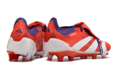 Adidas Predator Elite Foldover Tongue FG Firm Ground Soccer Cleats - Red/White/Black