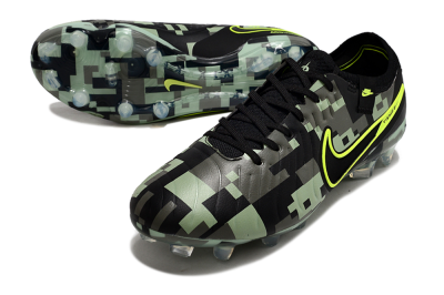 Nike Tiempo Legend 10 Elite FG Firm Ground Soccer Cleats - Black/Yellow/Camo