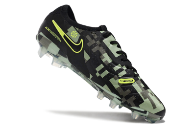 Nike Tiempo Legend 10 Elite FG Firm Ground Soccer Cleats - Black/Yellow/Camo
