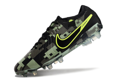 Nike Tiempo Legend 10 Elite FG Firm Ground Soccer Cleats - Black/Yellow/Camo