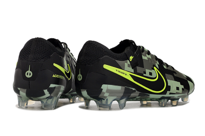 Nike Tiempo Legend 10 Elite FG Firm Ground Soccer Cleats - Black/Yellow/Camo