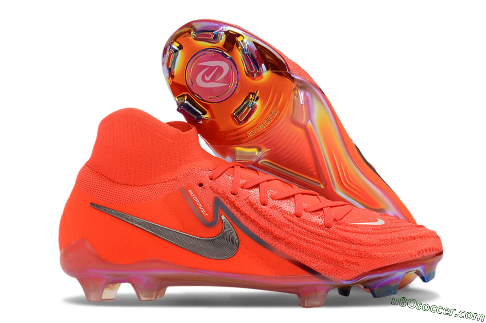 Nike Phantom Luna Elite FG Firm Ground Soccer Cleats - Red/Black/Gold 1