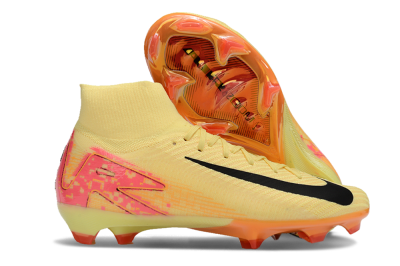 Nike Air Zoom Mercurial Superfly 10 Elite FG Firm Ground Soccer Cleats - Yellow/Black/Pink/Gold