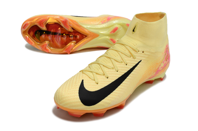 Nike Air Zoom Mercurial Superfly 10 Elite FG Firm Ground Soccer Cleats - Yellow/Black/Pink/Gold