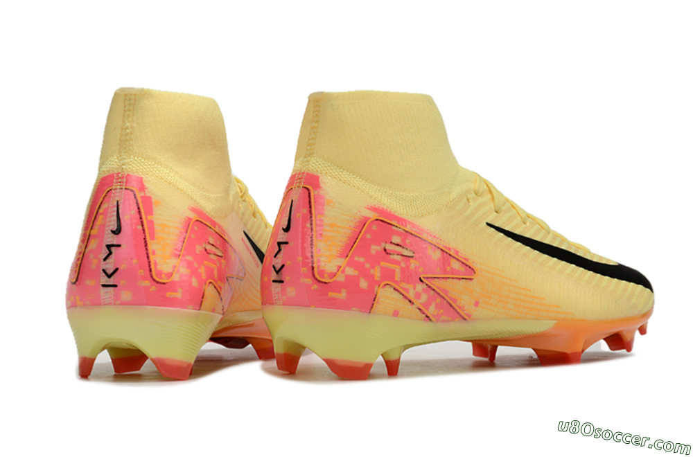 Nike Air Zoom Mercurial Superfly 10 Elite FG Firm Ground Soccer Cleats - Yellow/Black/Pink/Gold 6