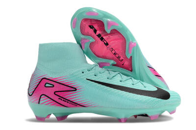 Nike Air Zoom Mercurial Superfly 10 Elite FG Firm Ground Soccer Cleats - Jade/Black/Pink