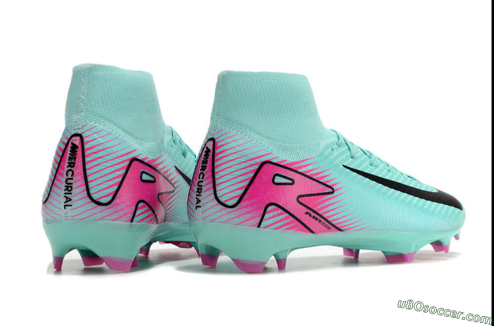 Nike Air Zoom Mercurial Superfly 10 Elite FG Firm Ground Soccer Cleats - Jade/Black/Pink 6
