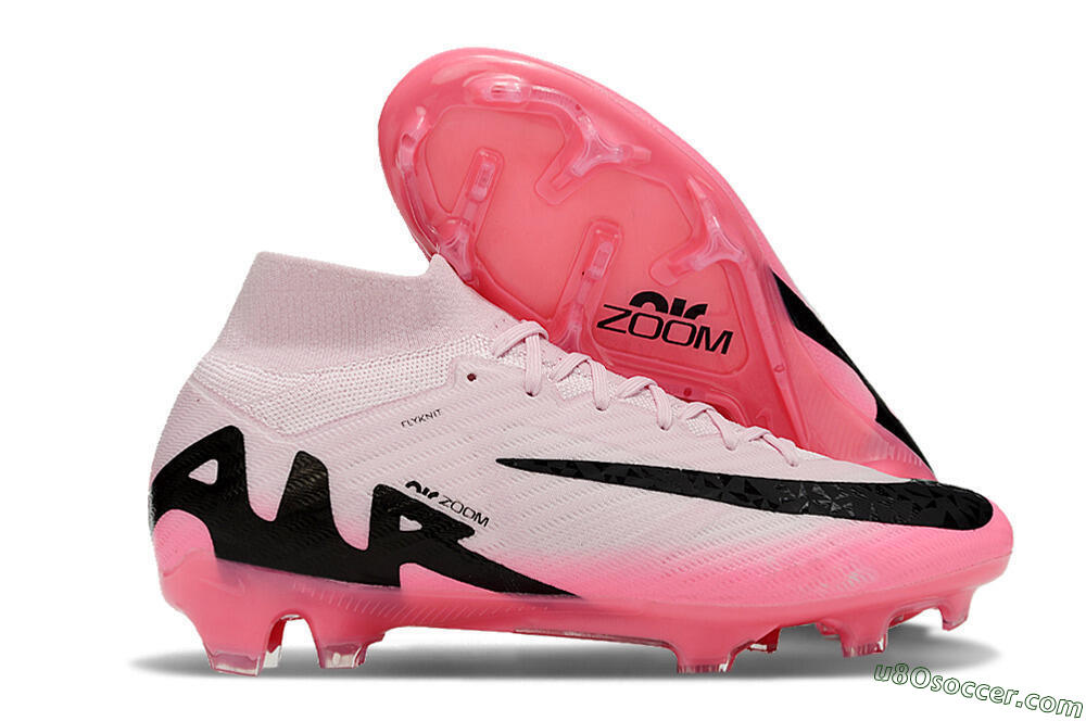 Nike Air Zoom Mercurial Superfly 9 Elite FG Firm Ground Soccer Cleats - Pink/Black 1
