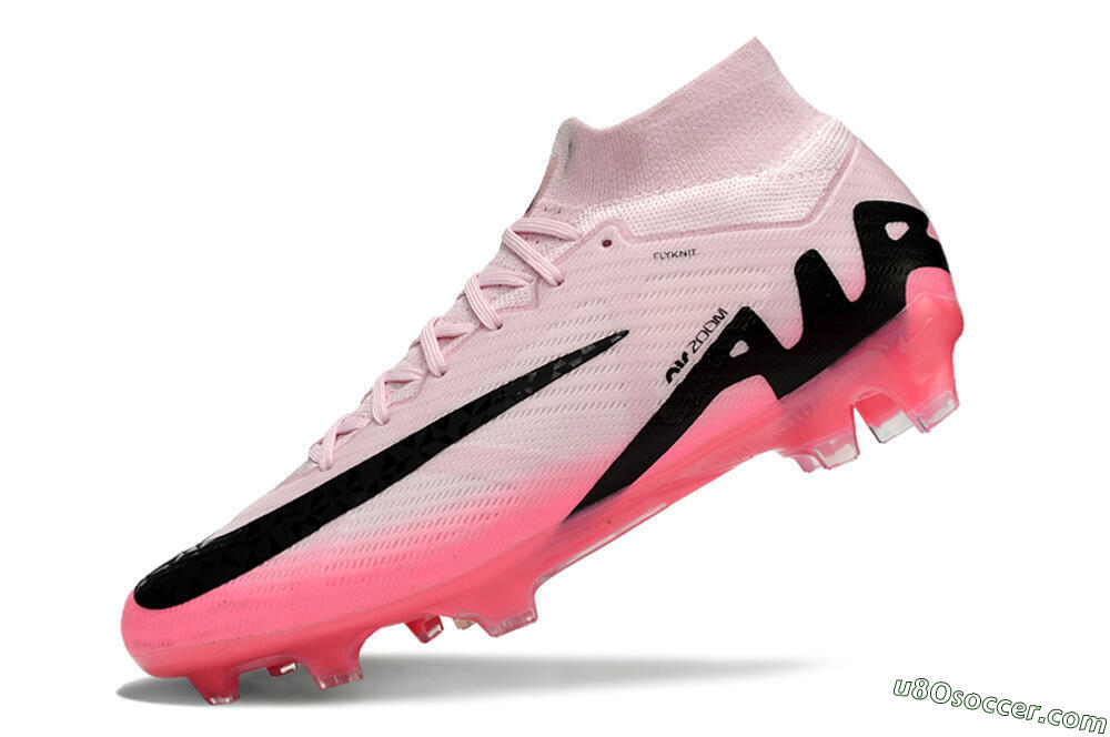 Nike Air Zoom Mercurial Superfly 9 Elite FG Firm Ground Soccer Cleats - Pink/Black 5
