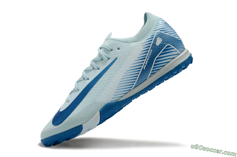 Nike Air Zoom Mercurial Vapor 16 Elite TF Artificial Turf Soccer Shoes - Jade/Beige/Blue 5