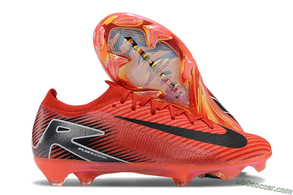 Nike Air Zoom Mercurial Vapor 16 Elite FG Firm Ground Soccer Cleats - Red/White/Black 1