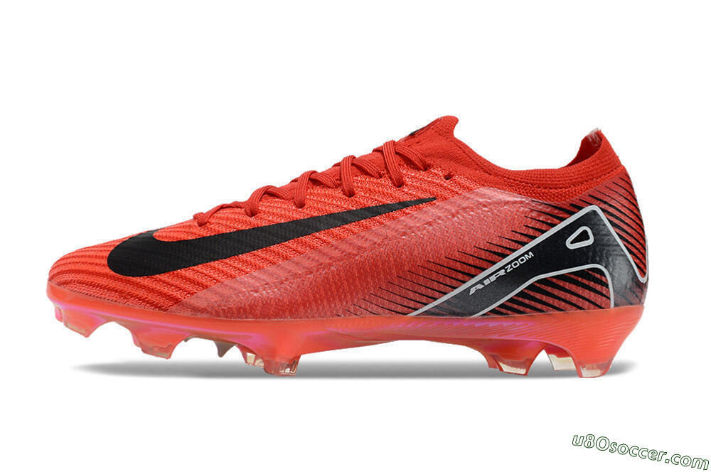 Nike Air Zoom Mercurial Vapor 16 Elite FG Firm Ground Soccer Cleats - Red/White/Black 2