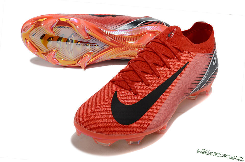 Nike Air Zoom Mercurial Vapor 16 Elite FG Firm Ground Soccer Cleats - Red/White/Black 3