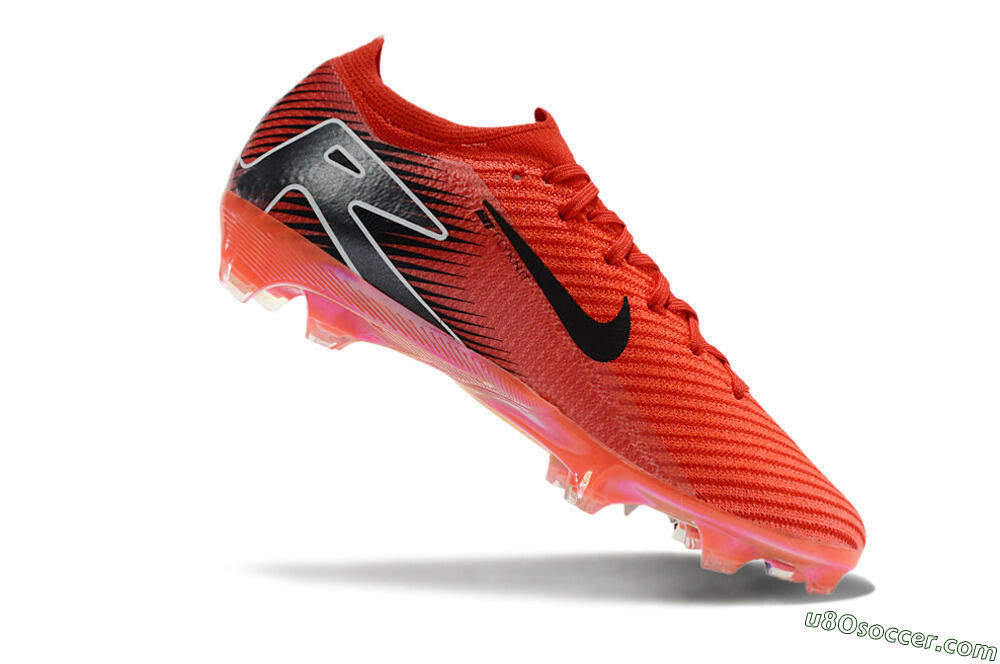 Nike Air Zoom Mercurial Vapor 16 Elite FG Firm Ground Soccer Cleats - Red/White/Black 4