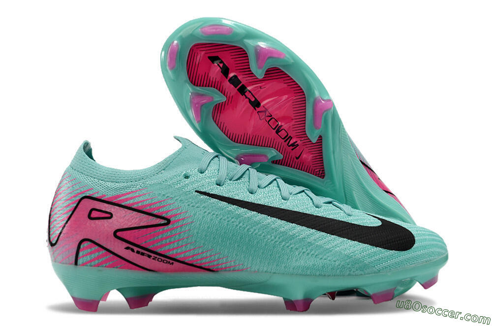 Nike Air Zoom Mercurial Vapor 16 Elite FG Firm Ground Soccer Cleats - Jade/Black/Pink 1