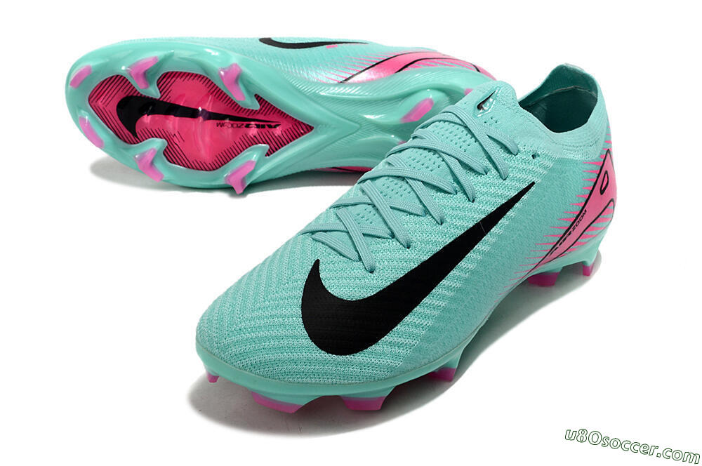 Nike Air Zoom Mercurial Vapor 16 Elite FG Firm Ground Soccer Cleats - Jade/Black/Pink 3