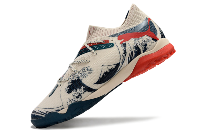 Puma Future Ultimate TF Artificial Turf Soccer Shoes - Beige/Blue/Red