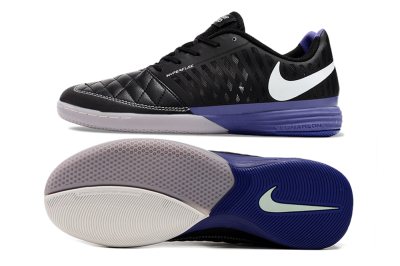 Nike Lunar Gato 2 IC Indoor & Futsal Soccer Shoes - Black/White/Purple