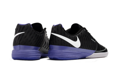 Nike Lunar Gato 2 IC Indoor & Futsal Soccer Shoes - Black/White/Purple