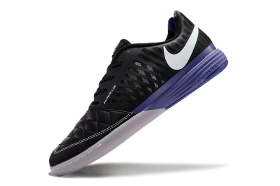 Nike Lunar Gato 2 IC Indoor & Futsal Soccer Shoes - Black/White/Purple
