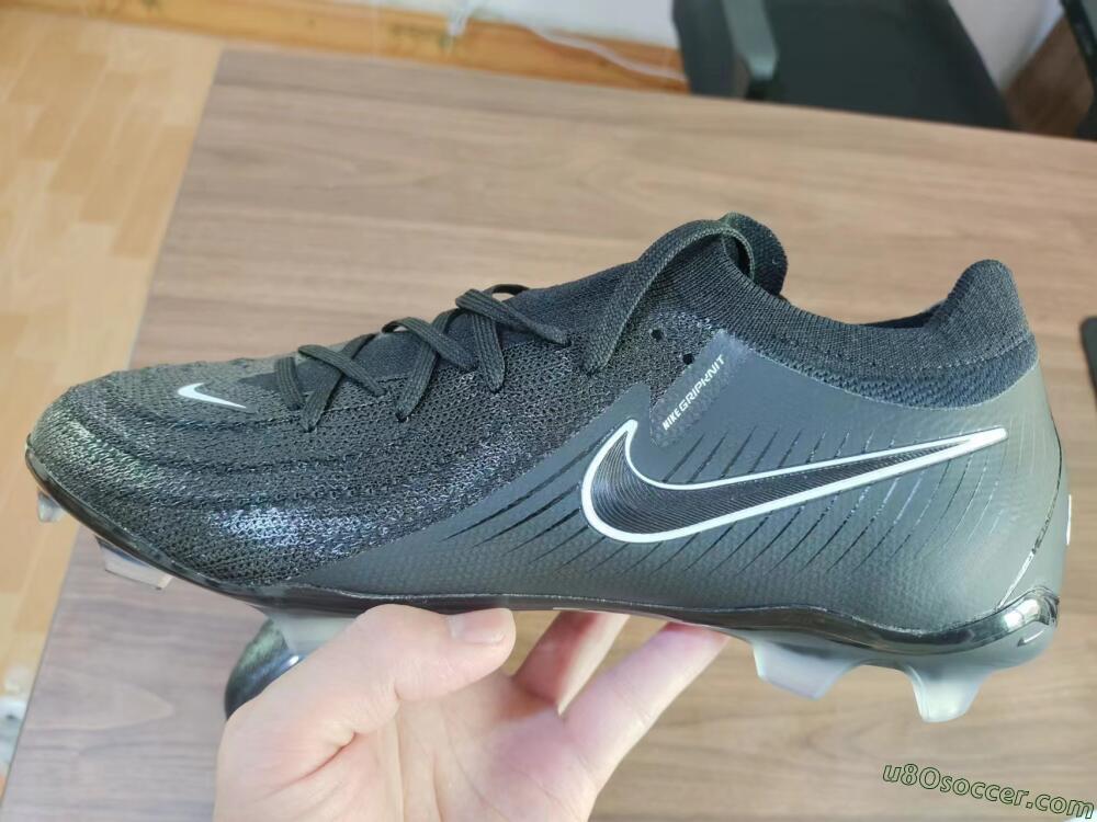 Nike Phantom Luna Elite Low FG Firm Ground Soccer Cleats - Grey/Black/White