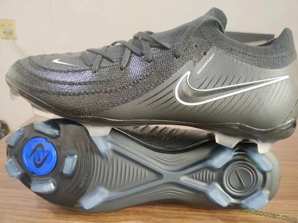 Nike Phantom Luna Elite Low FG Firm Ground Soccer Cleats - Grey/Black/White