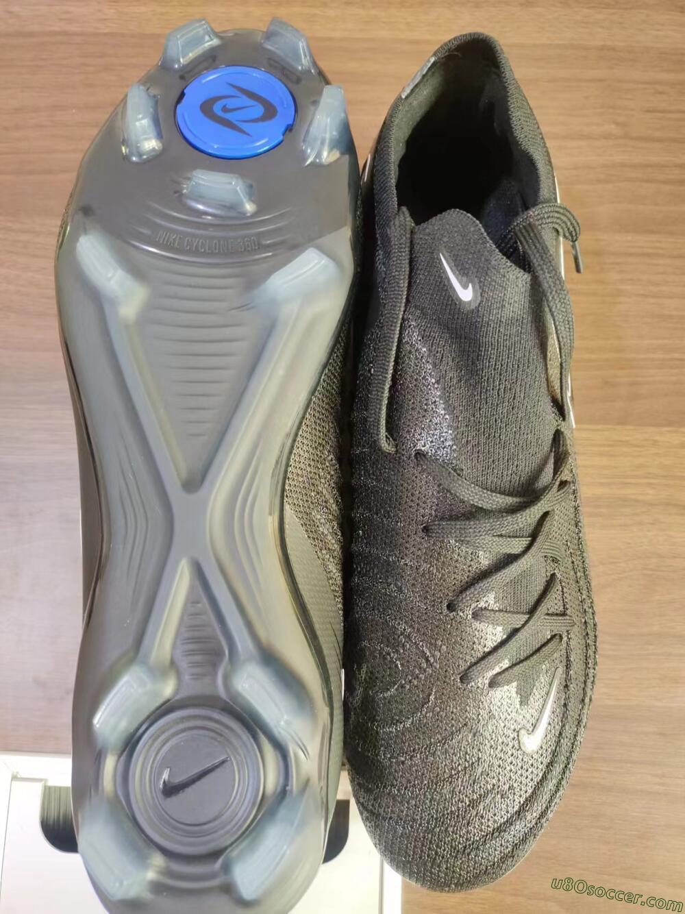 Nike Phantom Luna Elite Low FG Firm Ground Soccer Cleats - Grey/Black/White