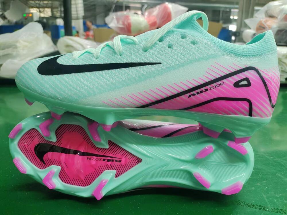 Nike Air Zoom Mercurial Vapor 16 Elite FG Firm Ground Soccer Cleats - Jade/Black/Pink