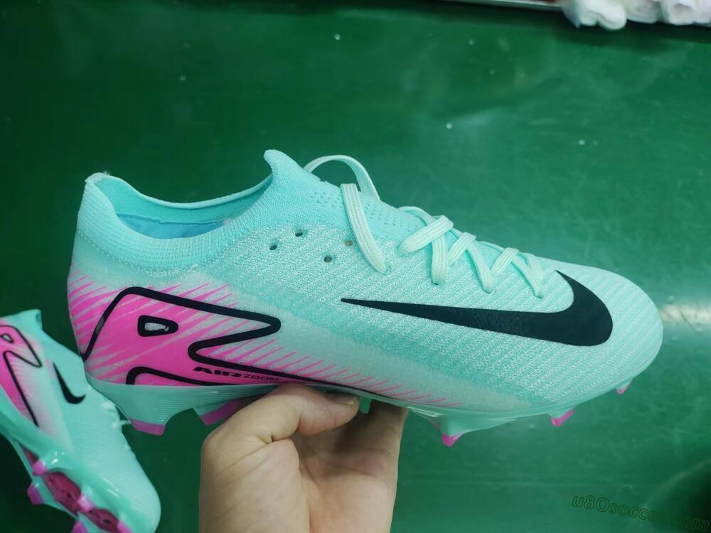 Nike Air Zoom Mercurial Vapor 16 Elite FG Firm Ground Soccer Cleats - Jade/Black/Pink