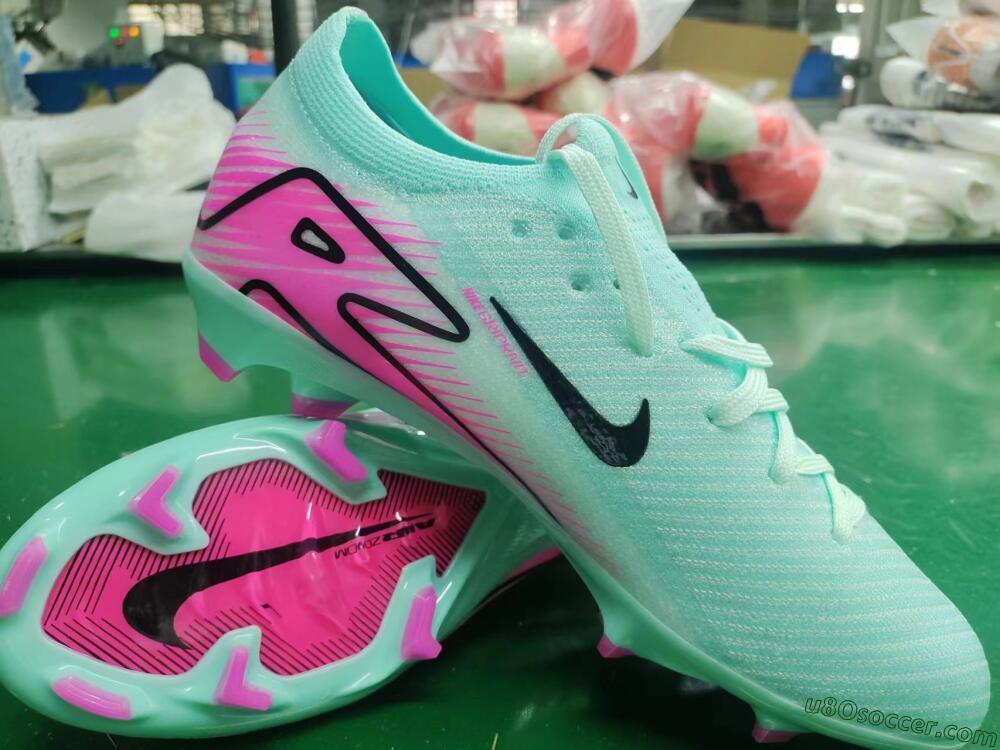Nike Air Zoom Mercurial Vapor 16 Elite FG Firm Ground Soccer Cleats - Jade/Black/Pink