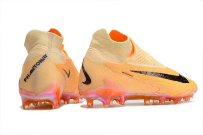 Nike Phantom GX Elite DF Link Blaze Pack FG Firm Ground Soccer Cleats - Citron Tint/Burgundy Crush