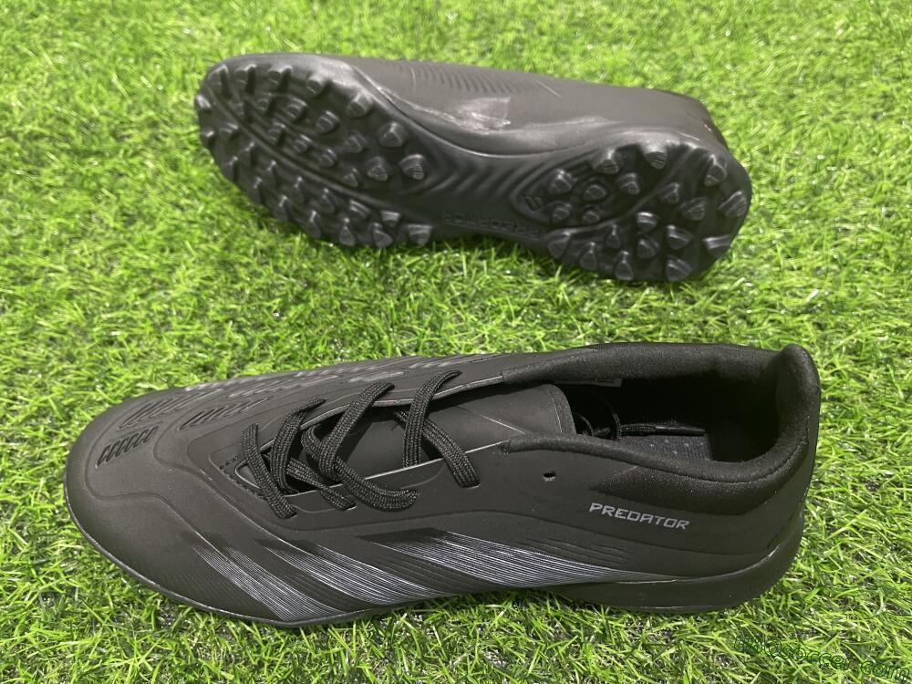 Adidas Predator 24 Elite TF Artificial Turf Soccer Shoes - Black/Silver/Black
