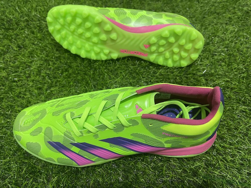Adidas Predator Elite TF Artificial Turf Soccer Shoes - Green/Purple/Pink