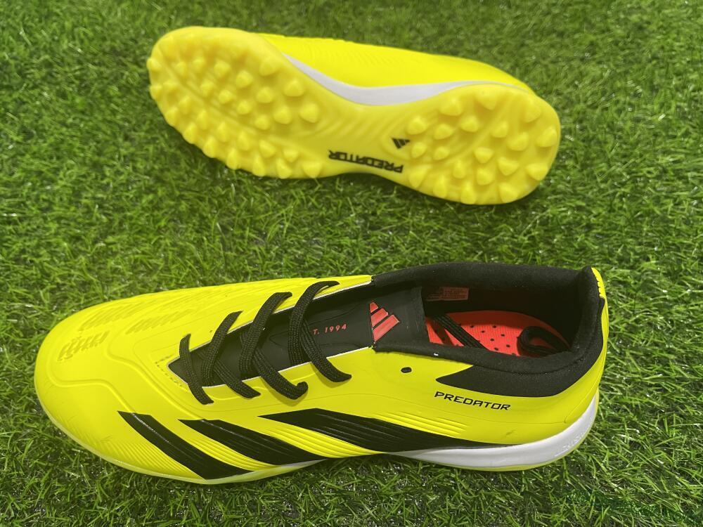 Adidas Predator 24 Elite TF Artificial Turf Soccer Shoes - Yellow/Black/White