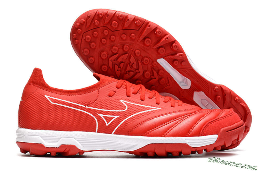 Mizuno Morelia Neo Sala β TF Artificial Turf Soccer Shoes - Red/White 1
