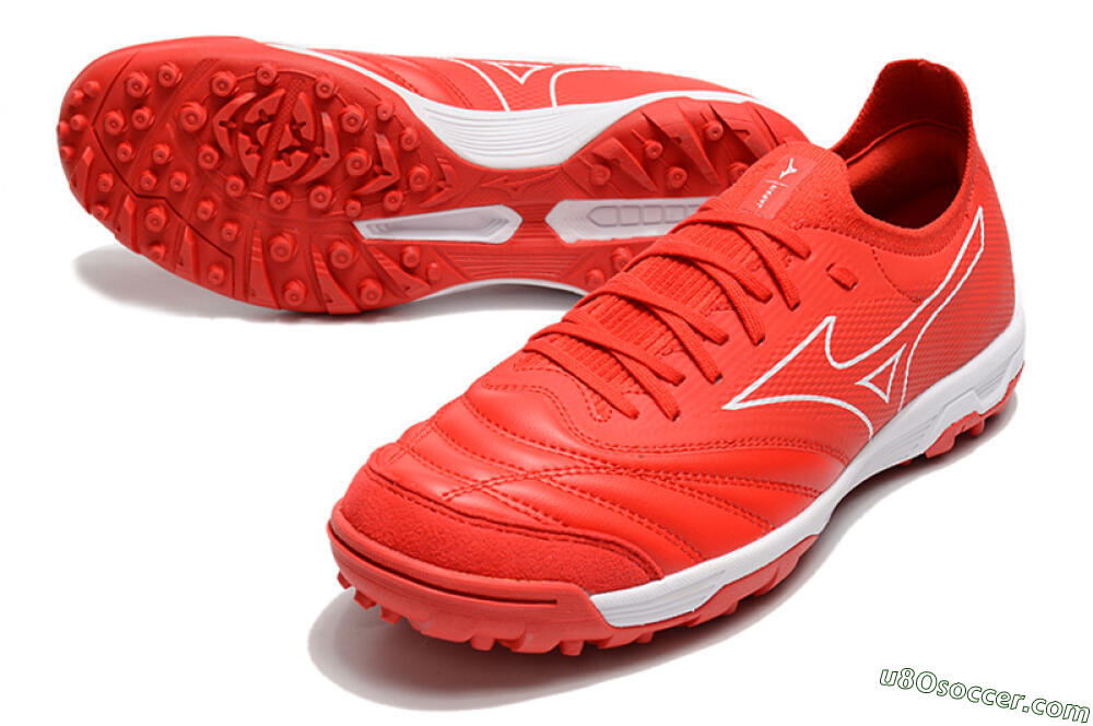 Mizuno Morelia Neo Sala β TF Artificial Turf Soccer Shoes - Red/White 3