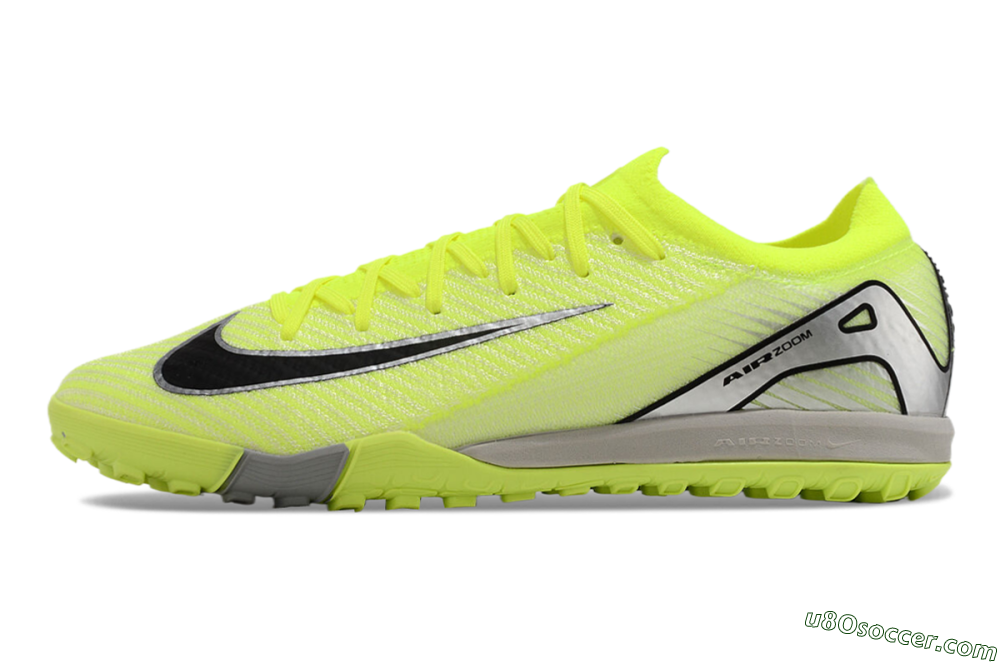 Nike Air Zoom Mercurial Vapor 16 Elite TF Artificial Turf Soccer Shoes - Yellow/Black/Silver/Grey 2