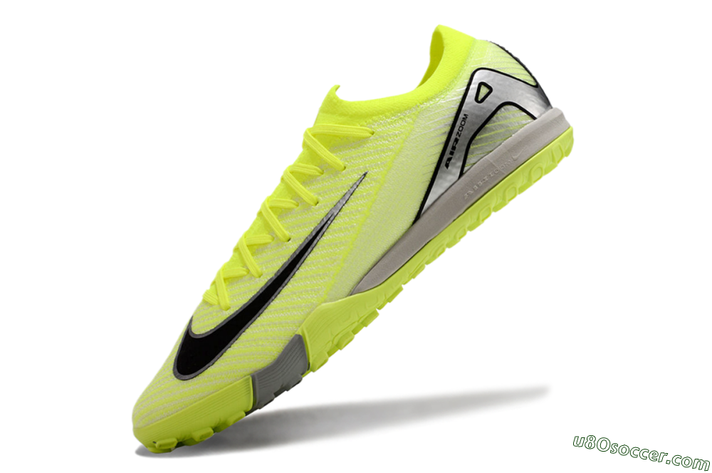 Nike Air Zoom Mercurial Vapor 16 Elite TF Artificial Turf Soccer Shoes - Yellow/Black/Silver/Grey 4
