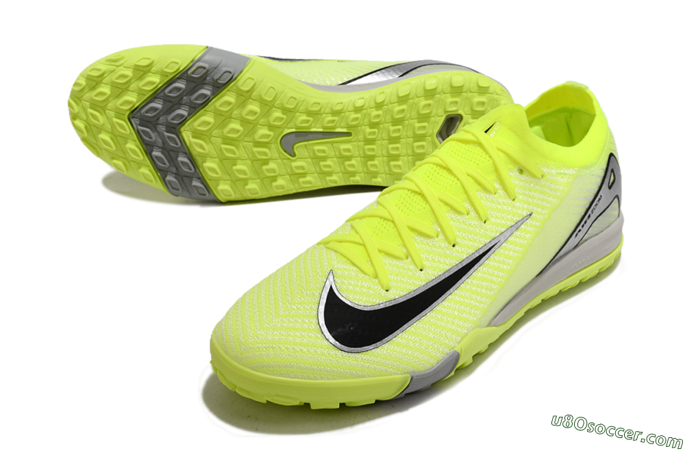 Nike Air Zoom Mercurial Vapor 16 Elite TF Artificial Turf Soccer Shoes - Yellow/Black/Silver/Grey 3