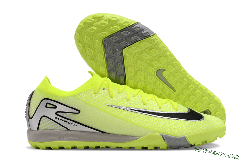 Nike Air Zoom Mercurial Vapor 16 Elite TF Artificial Turf Soccer Shoes - Yellow/Black/Silver/Grey 1