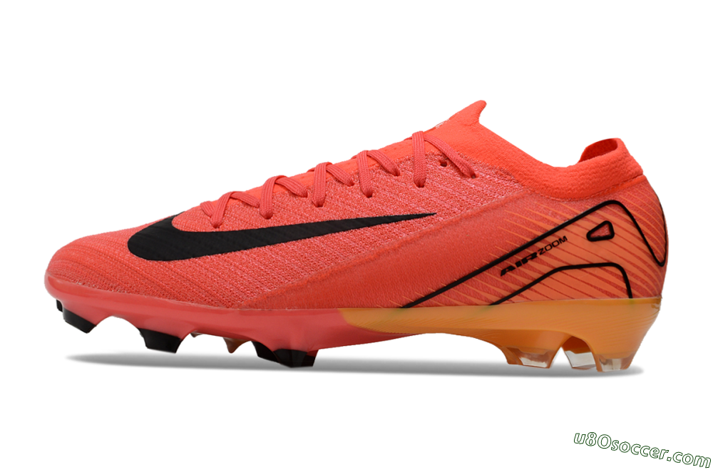 Nike Air Zoom Mercurial Vapor 16 Elite FG Firm Ground Soccer Cleats - Red/Black/Yellow 2