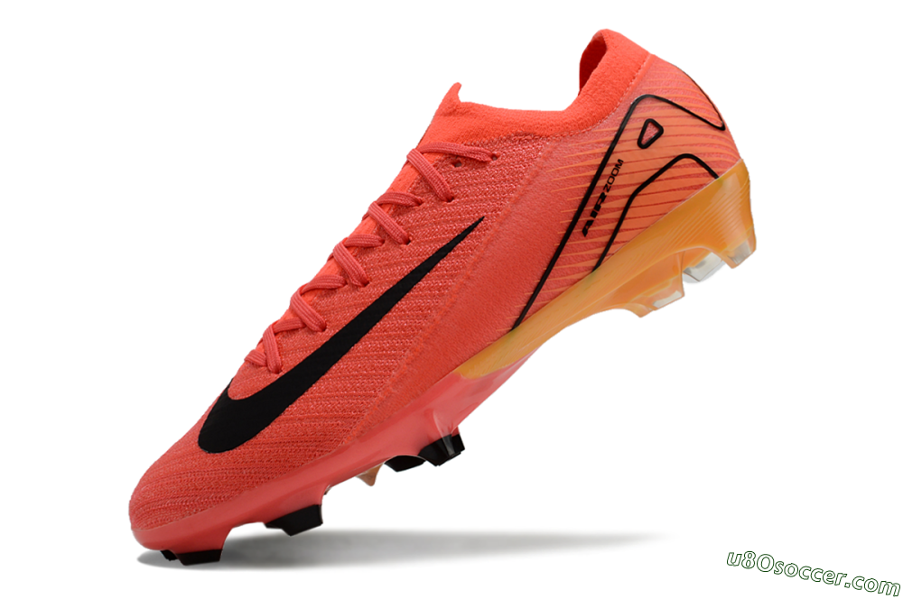 Nike Air Zoom Mercurial Vapor 16 Elite FG Firm Ground Soccer Cleats - Red/Black/Yellow 4