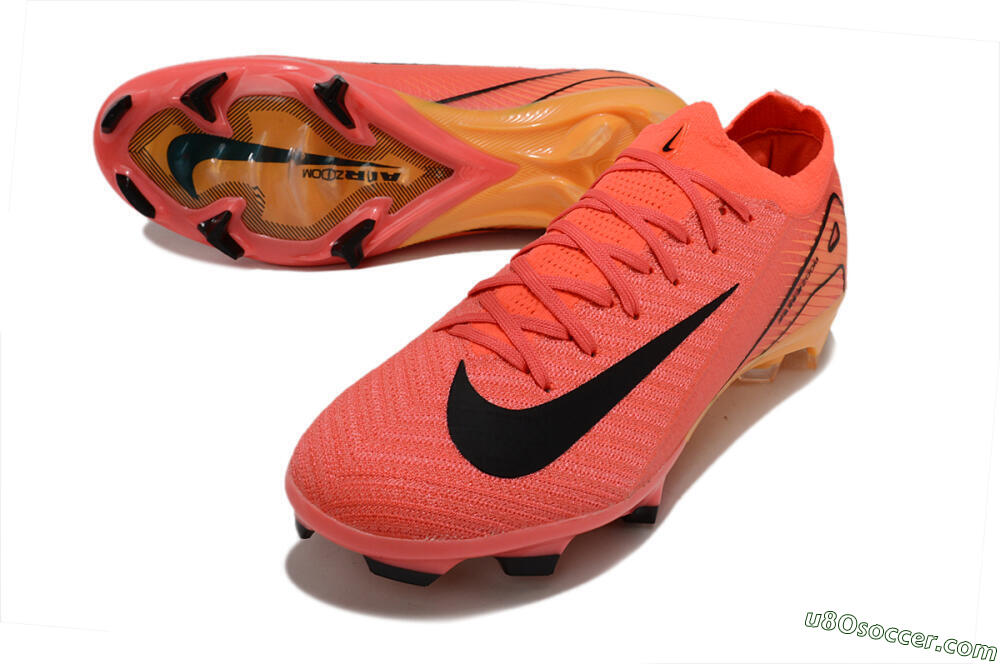 Nike Air Zoom Mercurial Vapor 16 Elite FG Firm Ground Soccer Cleats - Red/Black/Yellow 3