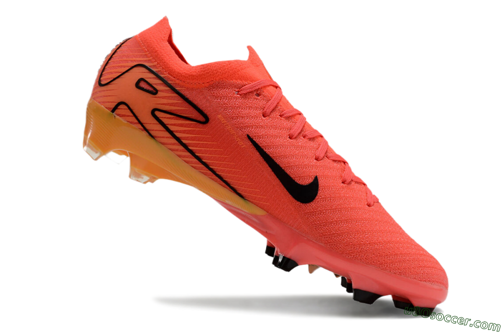 Nike Air Zoom Mercurial Vapor 16 Elite FG Firm Ground Soccer Cleats - Red/Black/Yellow 5
